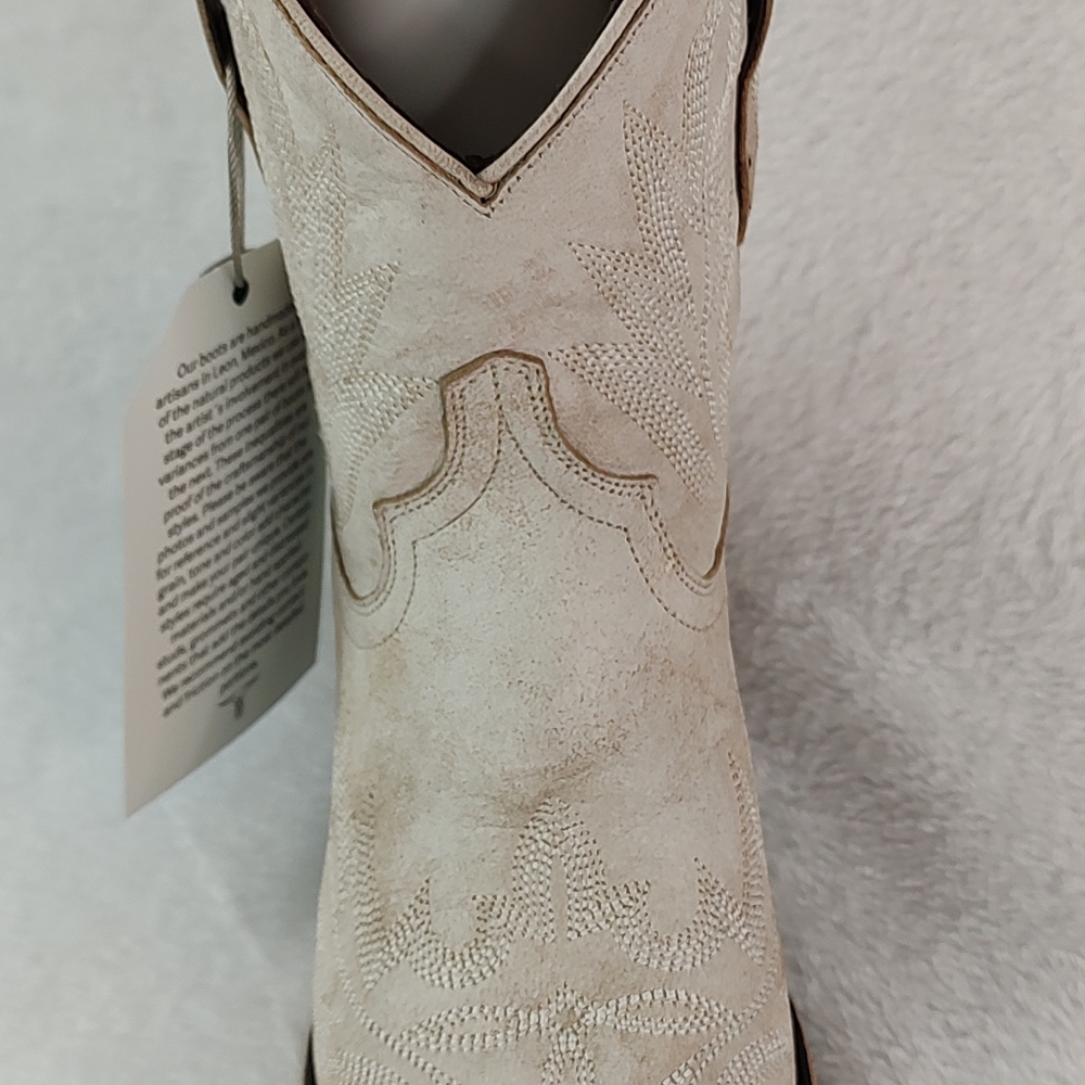 Lane Lexington Ceramic Crackle Bootie Short Leather Ankle Boots - Picture 5 of 6